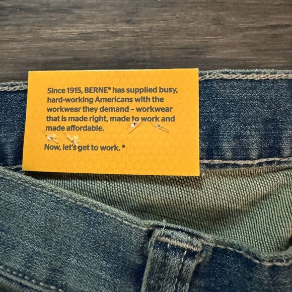 Berne Mens Putty Cotton Blend Flex 180 Pants 32x32 NWT - Picture 8 of 11